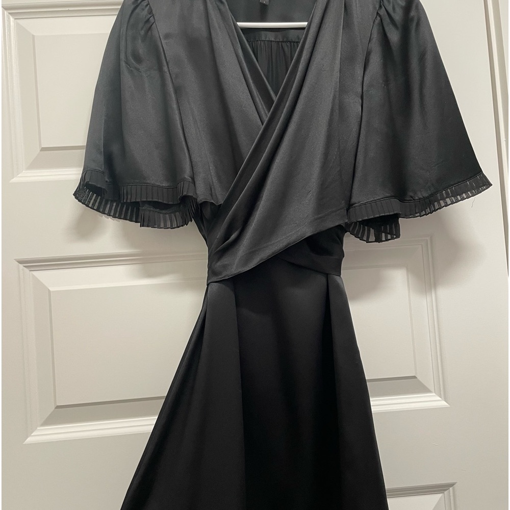 BCBG Satin Wrap Dress